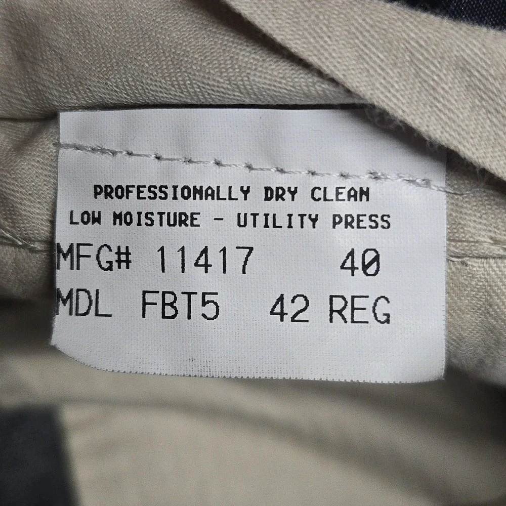 Burberry London Mens Dress Pants 42 Reg Grey‎ Check Pleated Wool Trousers